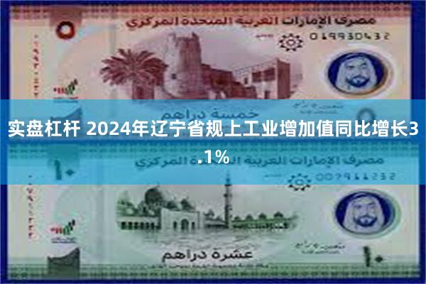 实盘杠杆 2024年辽宁省规上工业增加值同比增长3.1%